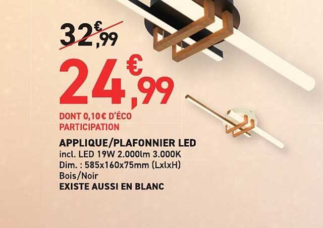 APPLIQUE/PLAFONNIER LED
