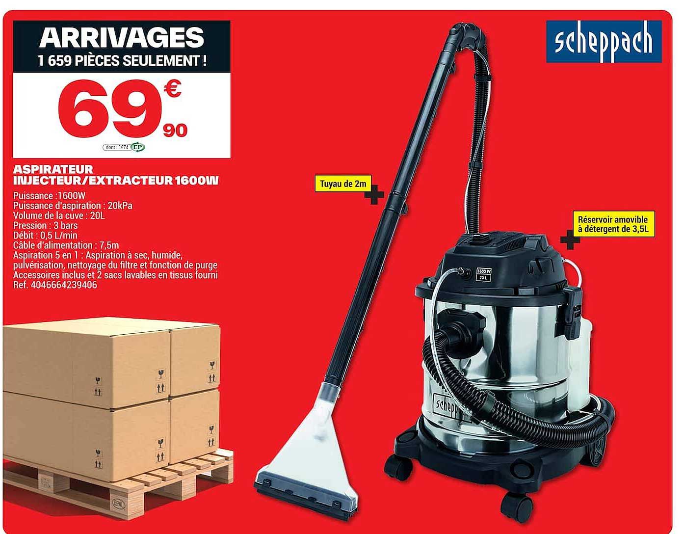 ASPIRATEUR INJECTEUR/EXTRACTEUR 1600W