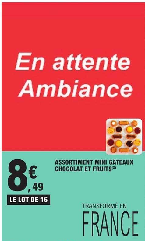 ASSORTIMENT MINI GÂTEAUX CHOCOLAT ET FRUITS(3)
