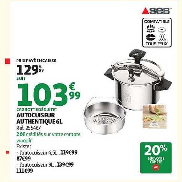 AUTOCUISEUR AUTHENTIQUE 6L