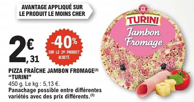 AVANTAGE APPLIQUÉ SUR LE PRODUIT LE MOINS CHER