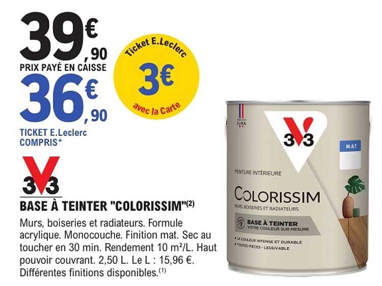 BASE À TEINTER "COLORISSIM"
