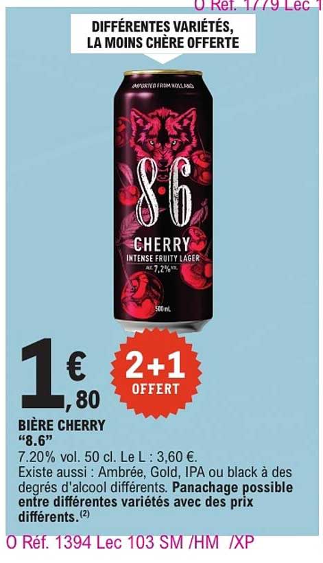 BIÈRE CHERRY “8.6”