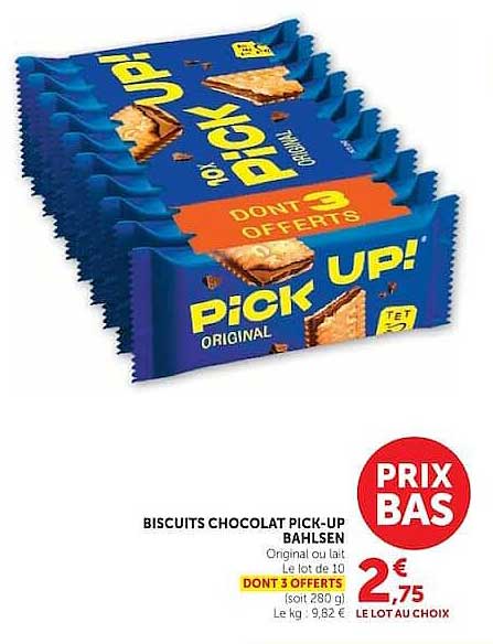 BISCUITS CHOCOLAT PICK-UP BAHLSEN