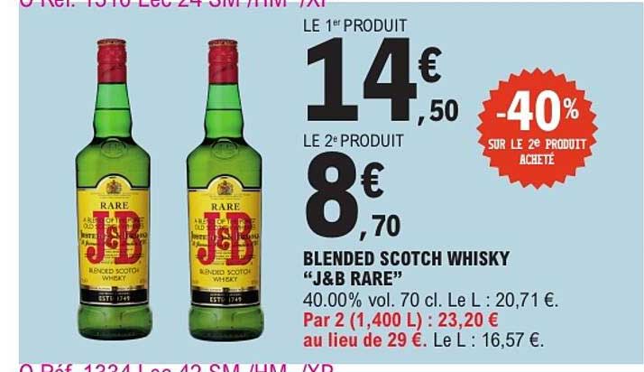 BLENDED SCOTCH WHISKY “J&B RARE”