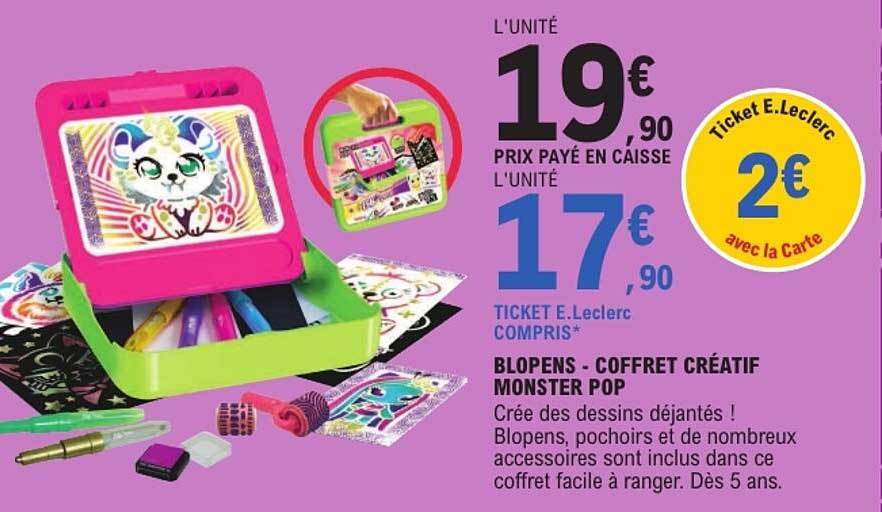 BLOPENS - COFFRET CRÉATIF MONSTER POP