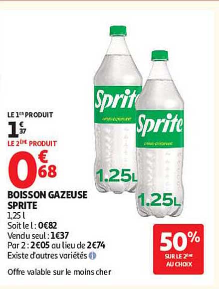 BOISSON GAZEUSE SPRITE
