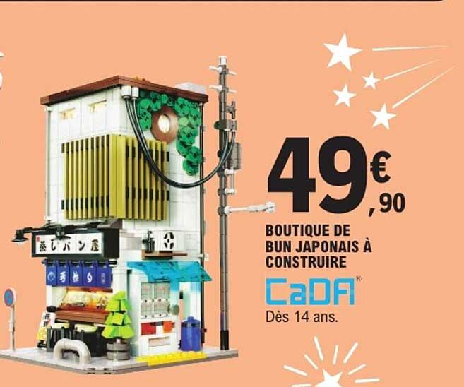 Boutique de bun japonais à construire CaDA - Dès 14 ans.