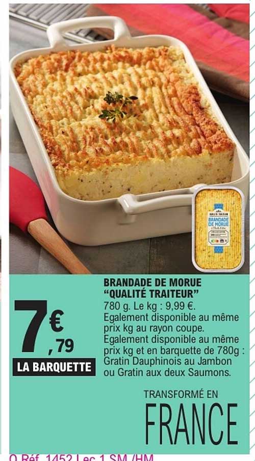 BRANDADE DE MORUE “QUALITÉ TRAITEUR”