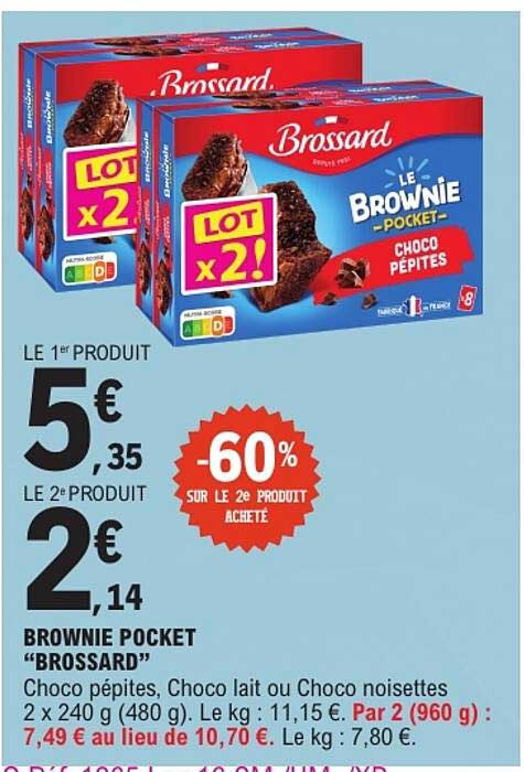 BROWNIE POCKET "BROSSARD"