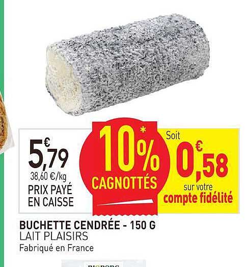 BUCHETTE CENDRÉE - 150 G