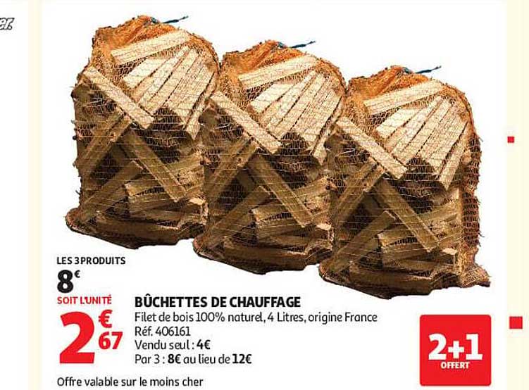 BÛCHETTES DE CHAUFFAGE