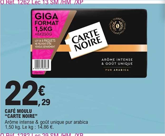 CAFÉ MOULU “CARTE NOIRE”