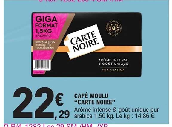 CAFÉ MOULU “CARTE NOIRE”