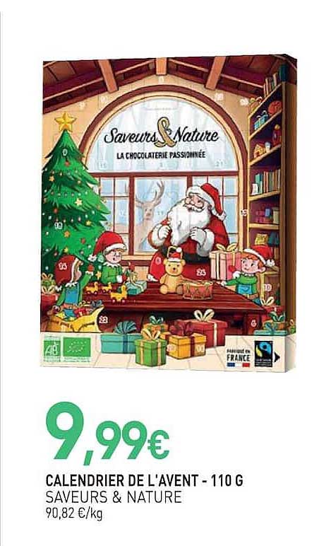 CALENDRIER DE L'AVENT - 110 G SAVEURS & NATURE