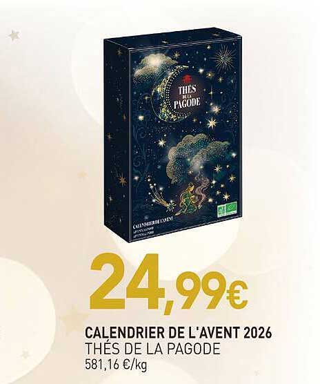 CALENDRIER DE L'AVENT 2026 THÉS DE LA PAGODE