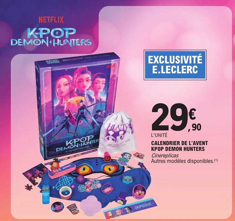 CALENDRIER DE L'AVENT KPOP DEMON HUNTERS