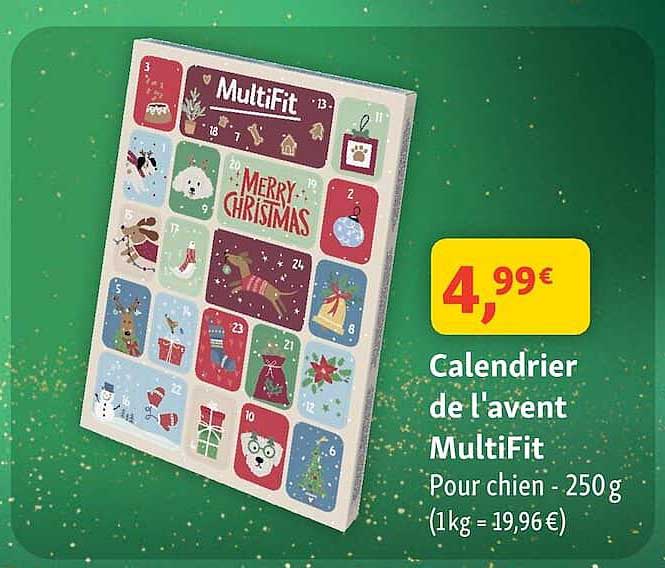 Calendrier de l'avent MultiFit Pour chien - 250g