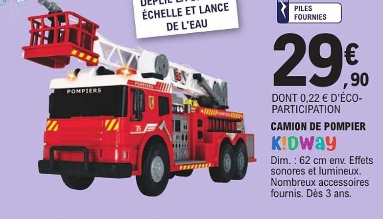 CAMION DE POMPIER KIDWAY