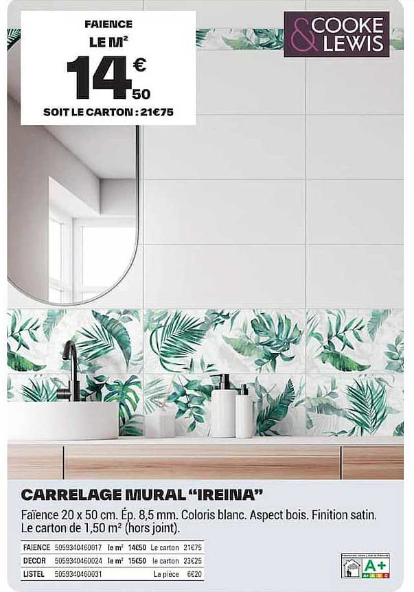CARRELAGE MURAL “IREINA”