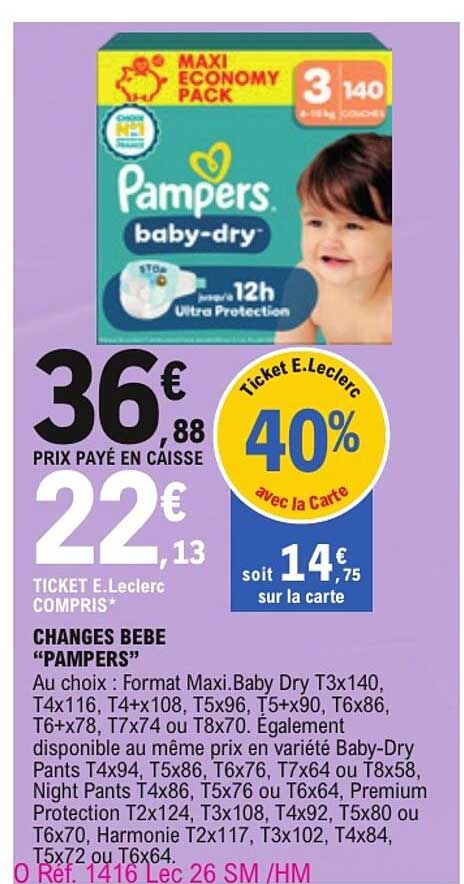 CHANGES BEBE “PAMPERS”