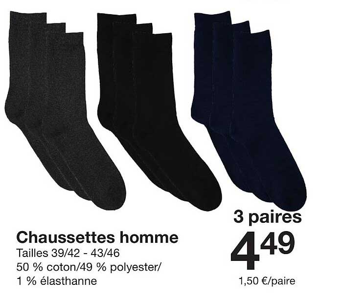 Chaussettes homme