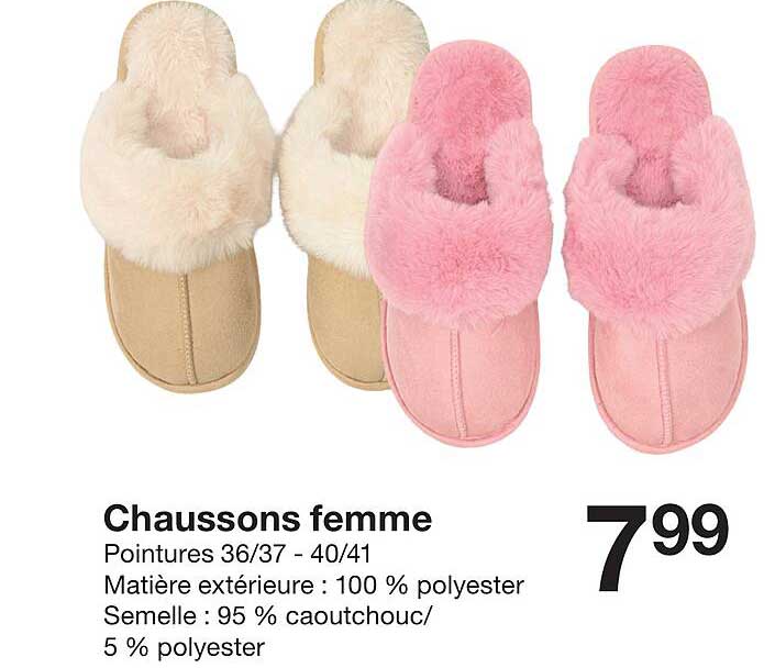 Chaussons femme