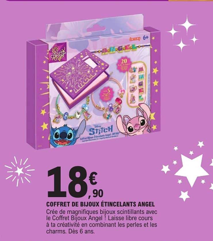 COFFRET DE BIJOUX ÉTINCELANTS ANGEL