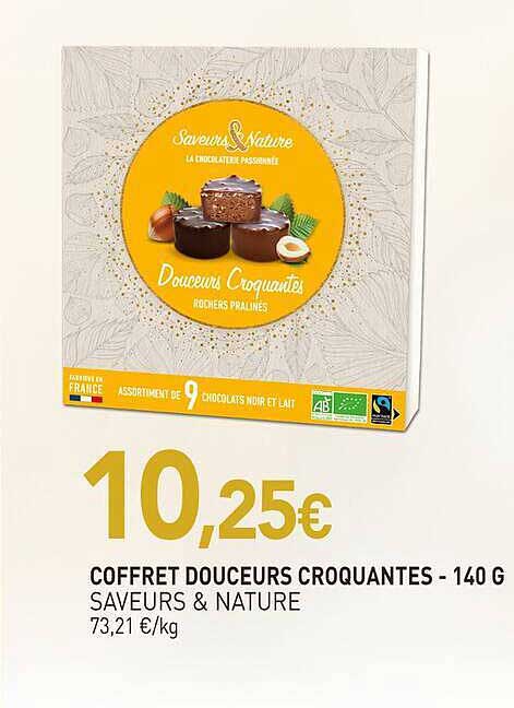 COFFRET DOUCEURS CROQUANTES - 140 G SAVEURS & NATURE