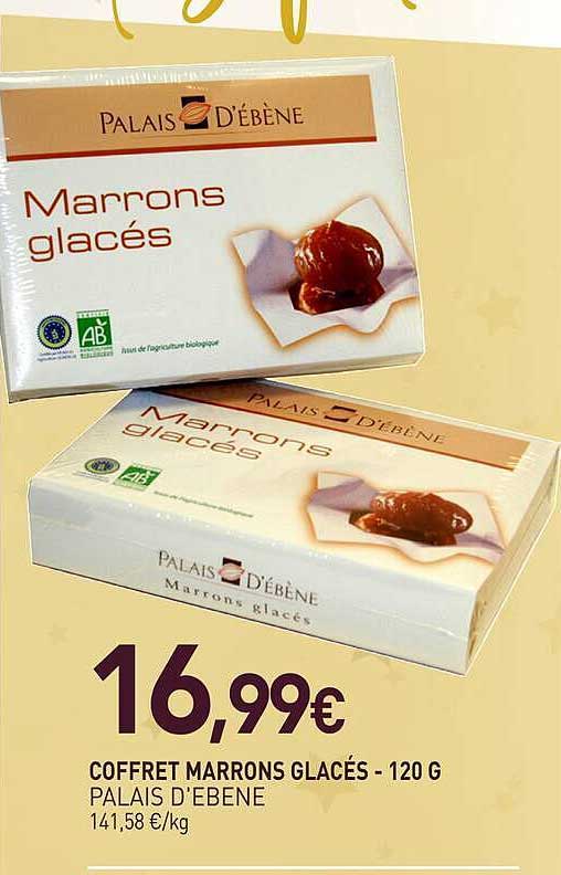COFFRET MARRONS GLACÉS - 120 G PALAIS D'EBENE