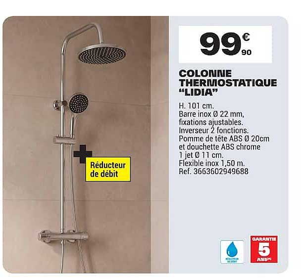COLONNE THERMOSTATIQUE "LIDIA"