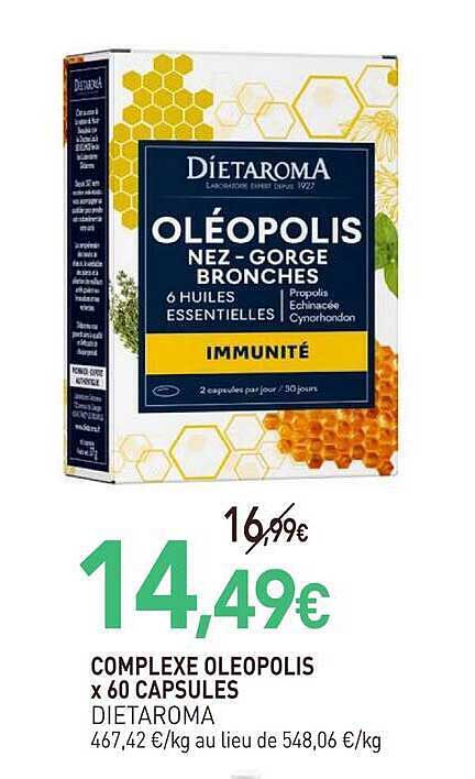 COMPLEXE OLEOPOLIS x 60 CAPSULES DIETAROMA