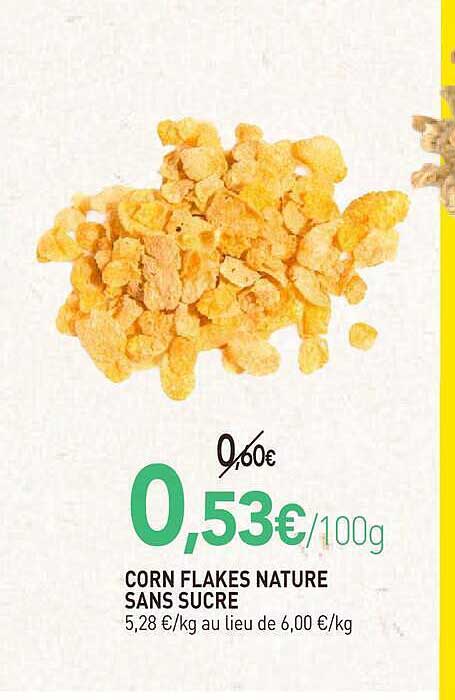 CORN FLAKES NATURE SANS SUCRE