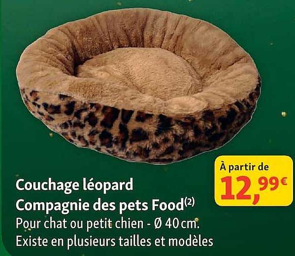 Couchage léopard Compagnie des pets Food(2)