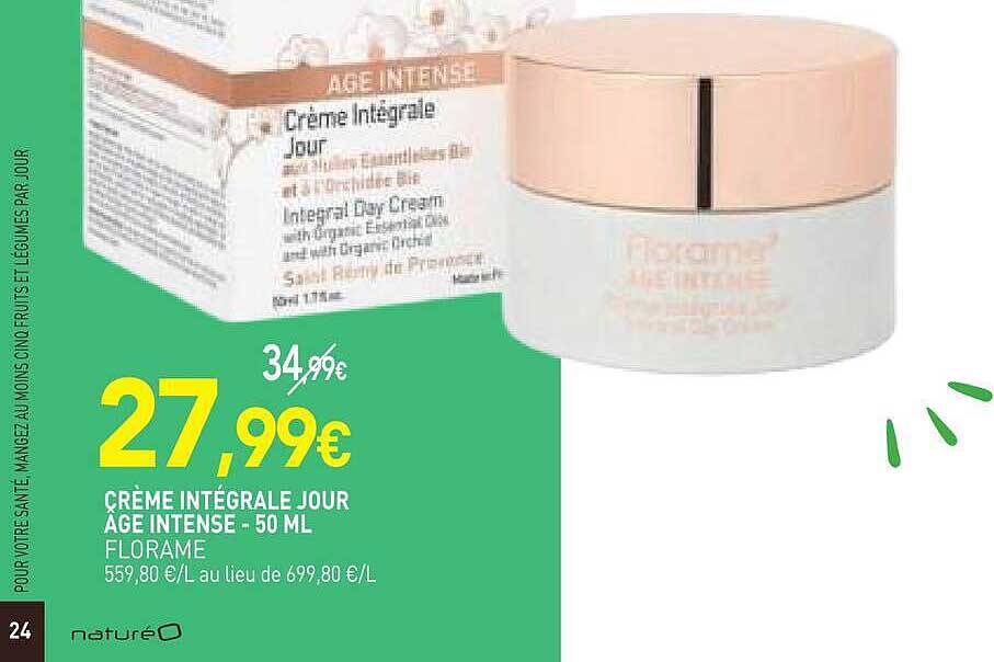 CRÈME INTÉGRALE JOUR AGE INTENSE - 50 ML FLORAME