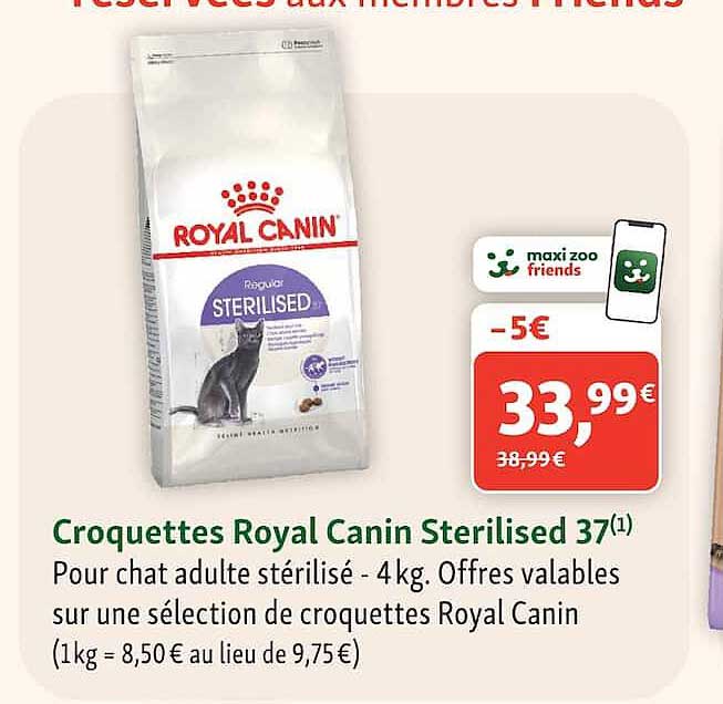 Croquettes Royal Canin Sterilised 37(1)