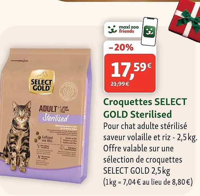 Croquettes SELECT GOLD Sterilised