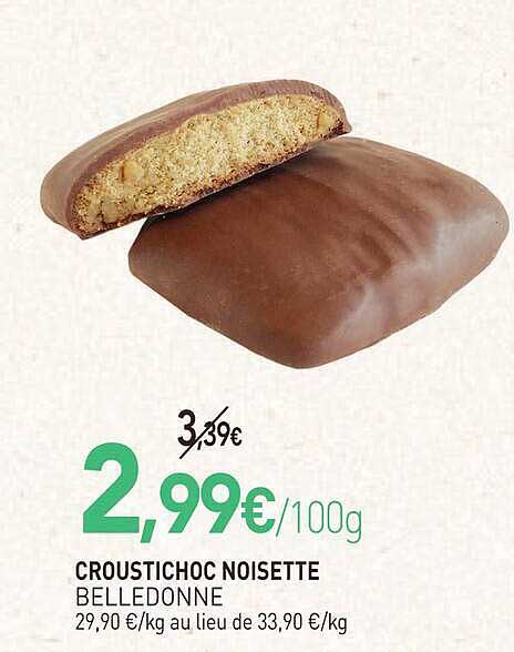 CROUSTICHOCO NOISETTE BELLENDONNE