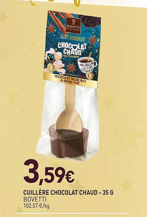 CUILLÈRE CHOCOLAT CHAUD - 35 G BOVETTI