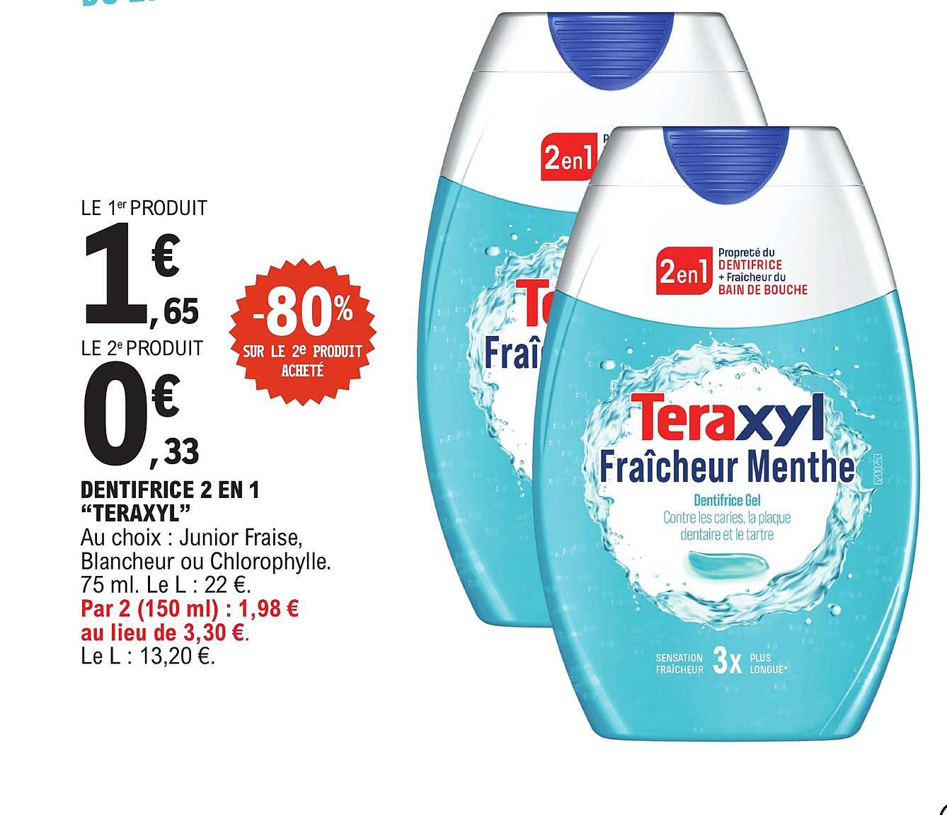 DENTIFRICE 2 EN 1 “TERAXYL”