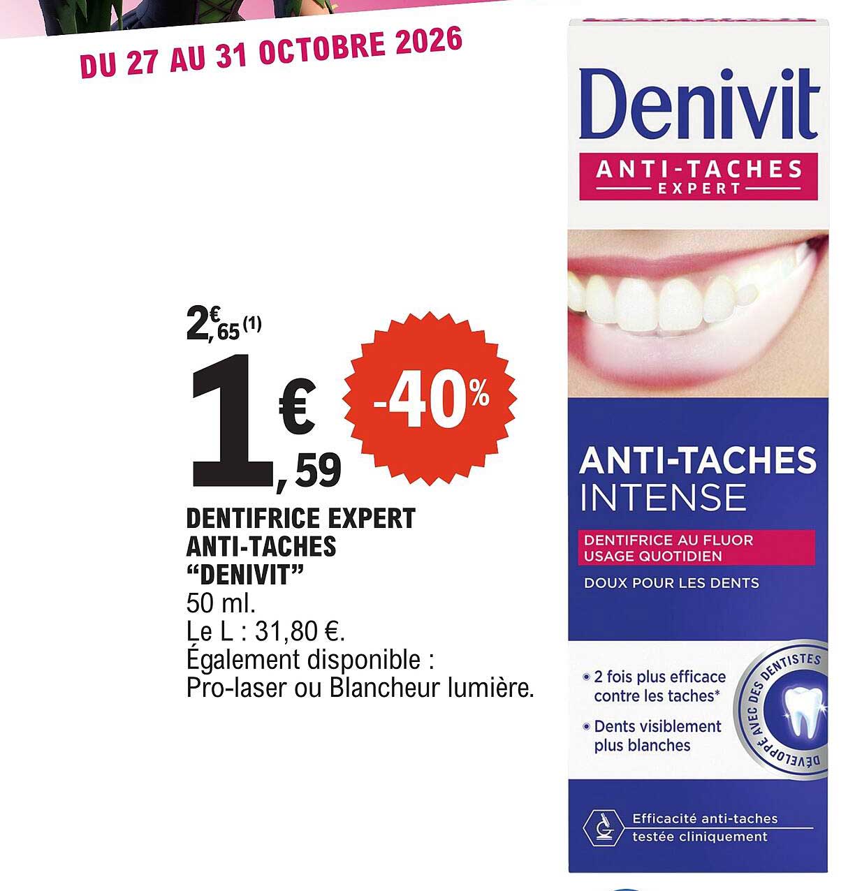 Dentifrice expert anti-taches «DENIVIT»