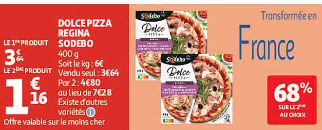 DOLCE PIZZA REGINA SODEBO 400 g