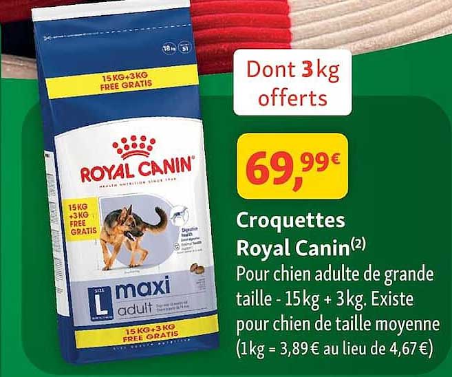 Dont 3kg offerts