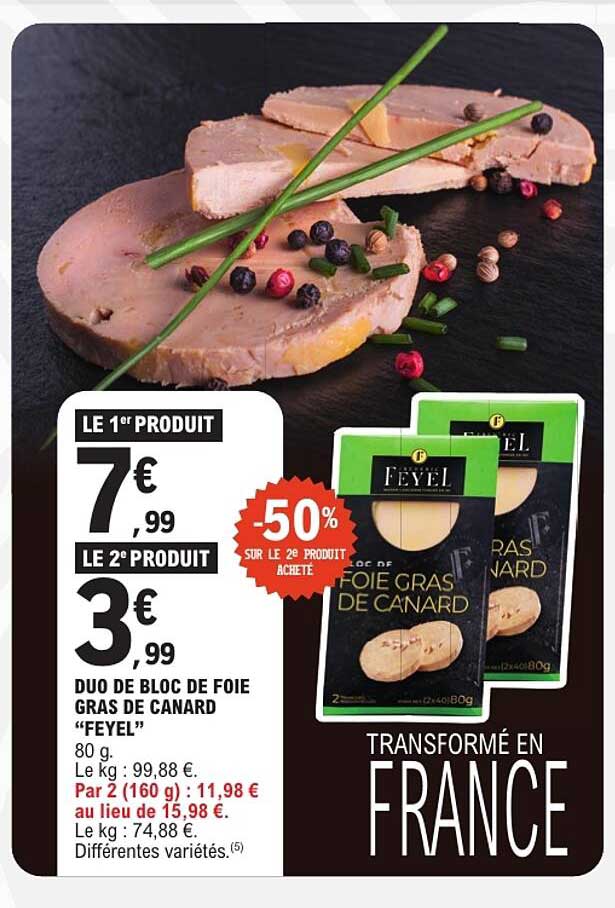 DUO DE BLOC DE FOIE GRAS DE CANARD “FEYEL”