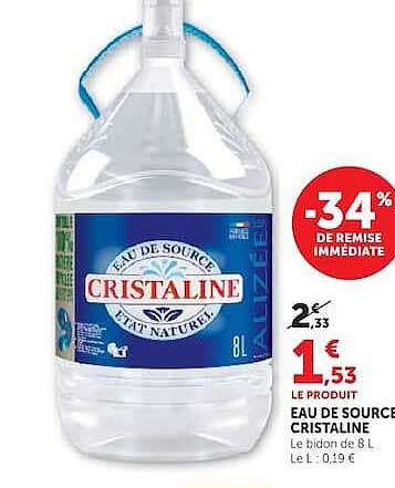 EAU DE SOURCE CRISTALINE