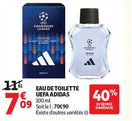 EAU DE TOILETTE UEFA ADIDAS 100 ml
