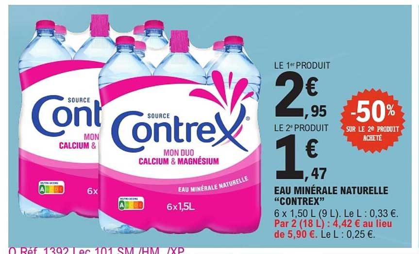 EAU MINÉRALE NATURELLE “CONTREX”