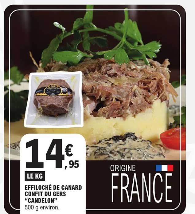 EFFILOCHÉ DE CANARD CONFIT DU GERS “CANDELON”