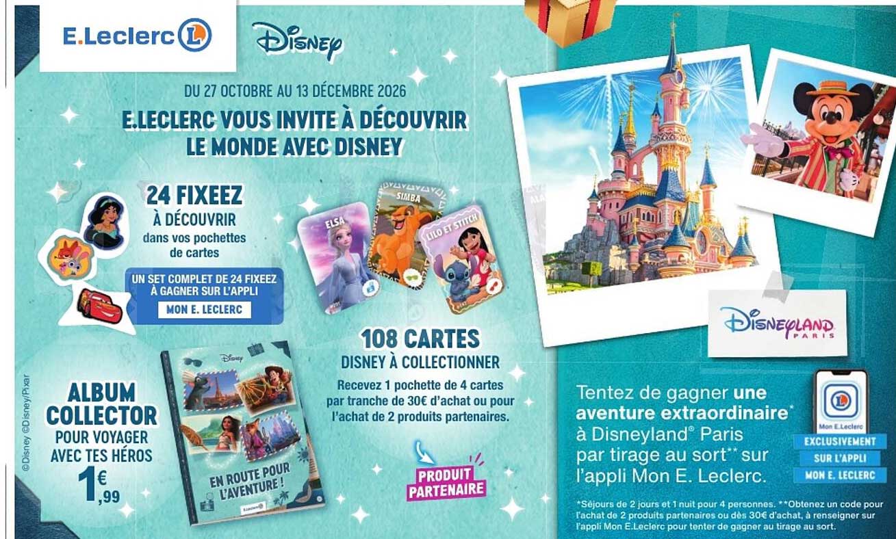 E.Leclerc vous invite à découvrir le monde avec Disney