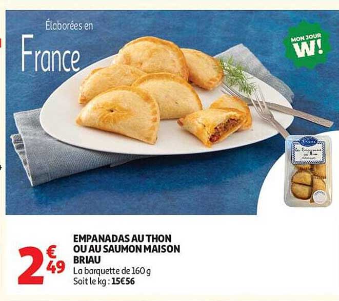 EMPANADAS AU THON OU AU SAUMON MAISON BRIAU